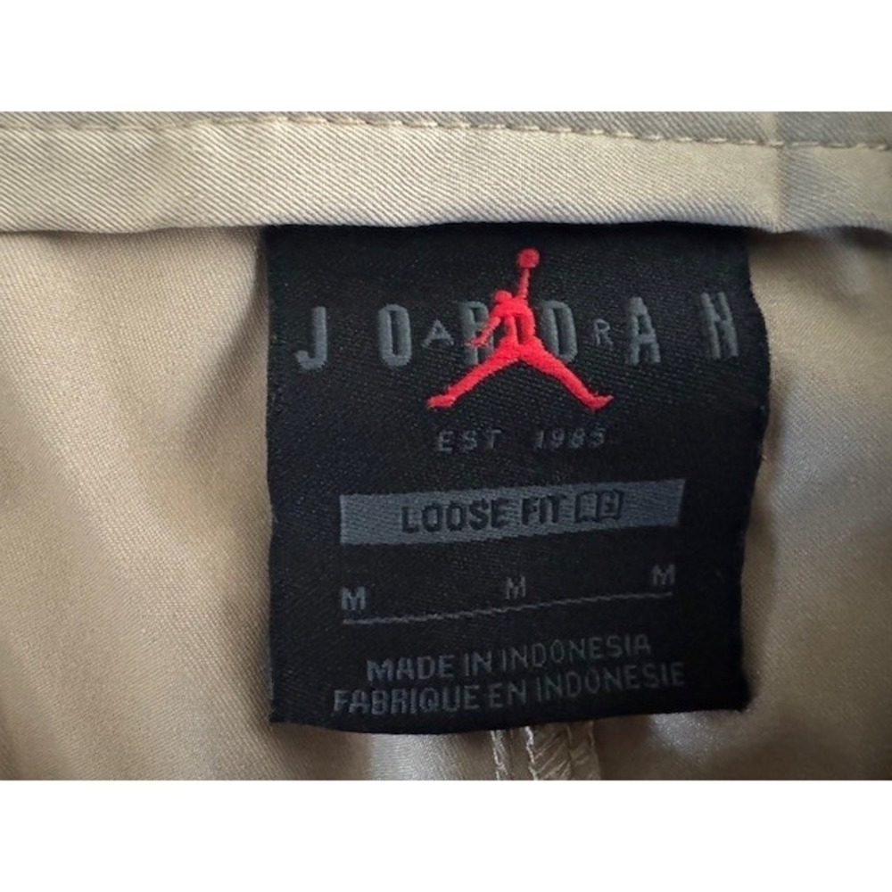 NWOT‎ Jordan Flight Cargo Pants Tan Wide Leg Drawstring Womens - Medium - Picture 14 of 16